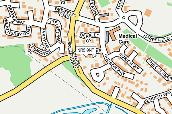 NR5 9NT map - OS OpenMap – Local (Ordnance Survey)