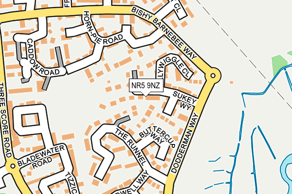 NR5 9NZ map - OS OpenMap – Local (Ordnance Survey)