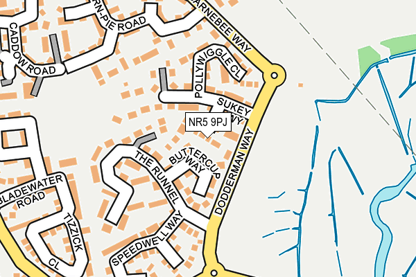 NR5 9PJ map - OS OpenMap – Local (Ordnance Survey)