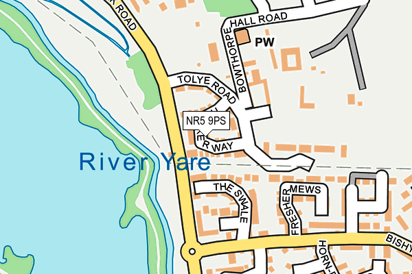 NR5 9PS map - OS OpenMap – Local (Ordnance Survey)