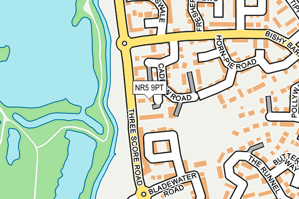 NR5 9PT map - OS OpenMap – Local (Ordnance Survey)