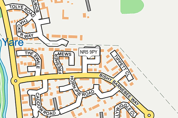 NR5 9PY map - OS OpenMap – Local (Ordnance Survey)