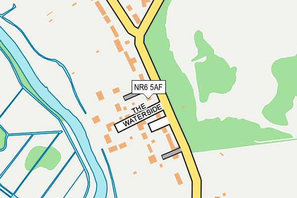 NR6 5AF map - OS OpenMap – Local (Ordnance Survey)