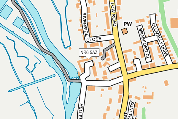 NR6 5AZ map - OS OpenMap – Local (Ordnance Survey)