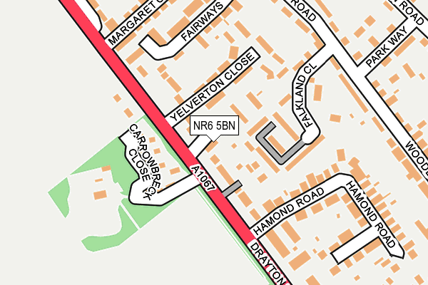 NR6 5BN map - OS OpenMap – Local (Ordnance Survey)