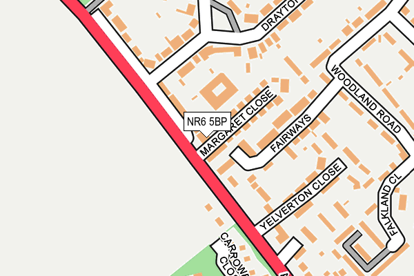 NR6 5BP map - OS OpenMap – Local (Ordnance Survey)