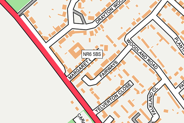 NR6 5BS map - OS OpenMap – Local (Ordnance Survey)