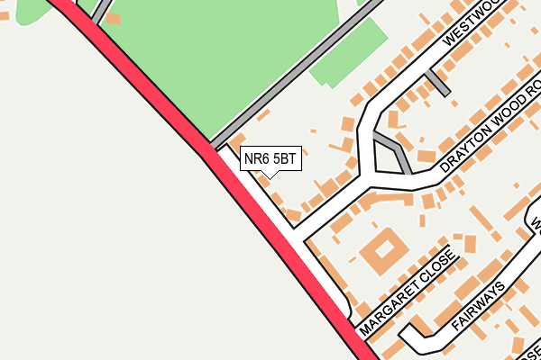 NR6 5BT map - OS OpenMap – Local (Ordnance Survey)