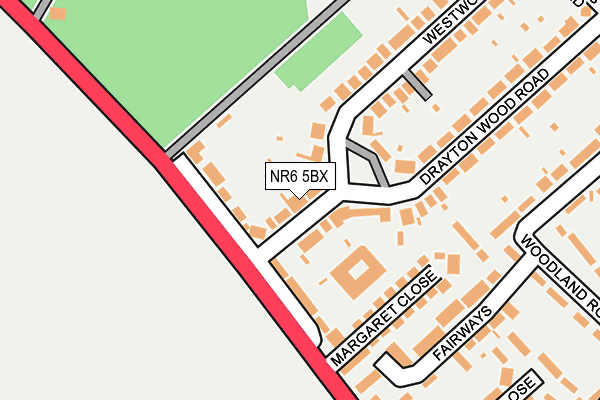 NR6 5BX map - OS OpenMap – Local (Ordnance Survey)