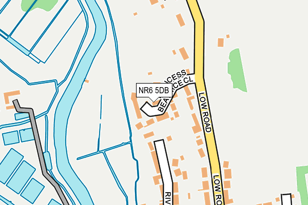 NR6 5DB map - OS OpenMap – Local (Ordnance Survey)