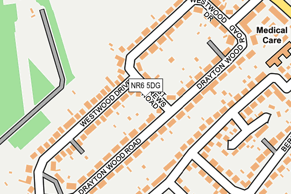 NR6 5DG map - OS OpenMap – Local (Ordnance Survey)