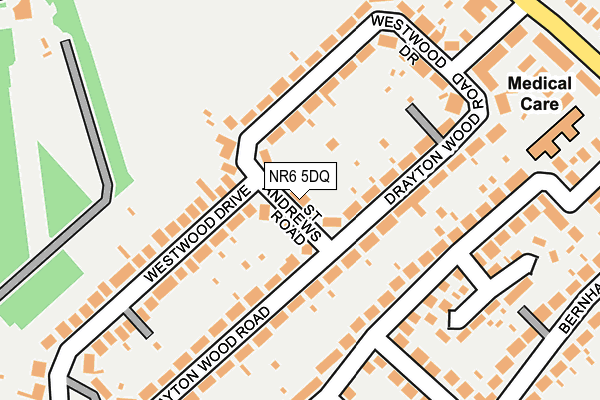 NR6 5DQ map - OS OpenMap – Local (Ordnance Survey)