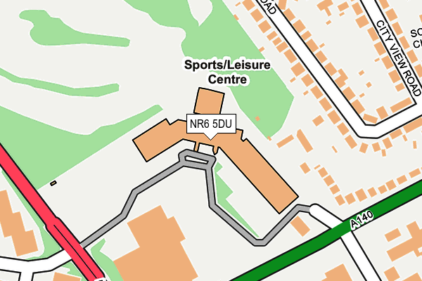 NR6 5DU map - OS OpenMap – Local (Ordnance Survey)