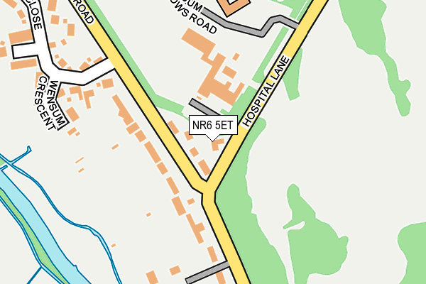 NR6 5ET map - OS OpenMap – Local (Ordnance Survey)