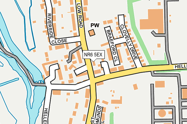 NR6 5EX map - OS OpenMap – Local (Ordnance Survey)