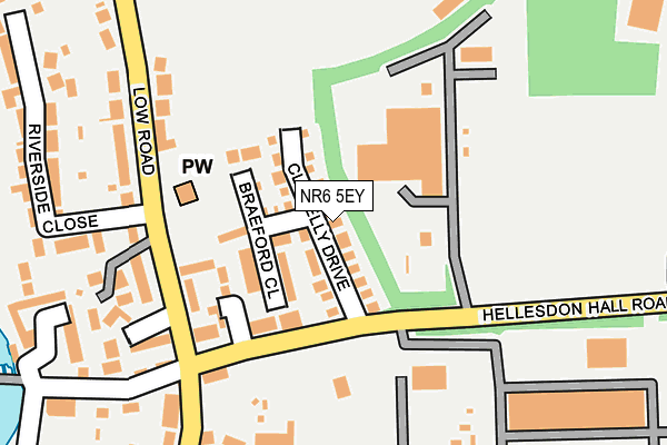NR6 5EY map - OS OpenMap – Local (Ordnance Survey)