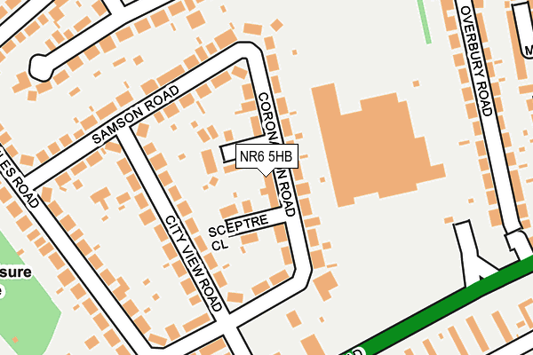 NR6 5HB map - OS OpenMap – Local (Ordnance Survey)