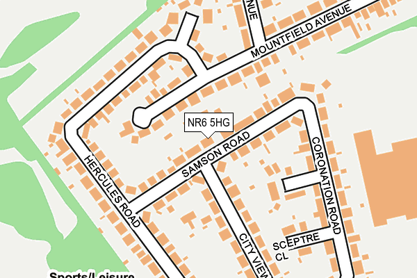 NR6 5HG map - OS OpenMap – Local (Ordnance Survey)