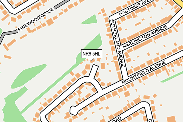 NR6 5HL map - OS OpenMap – Local (Ordnance Survey)