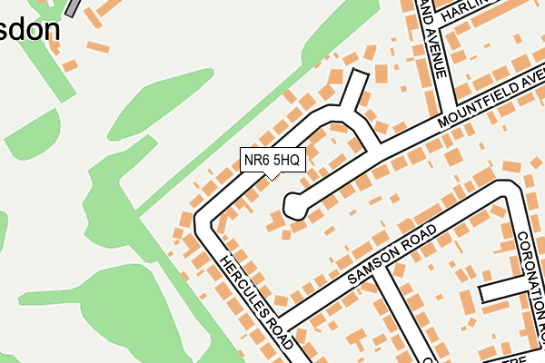 NR6 5HQ map - OS OpenMap – Local (Ordnance Survey)