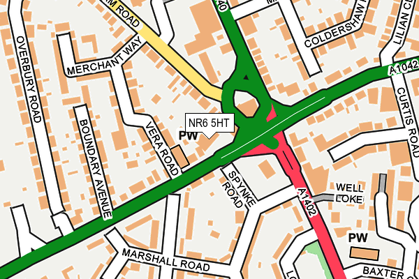 NR6 5HT map - OS OpenMap – Local (Ordnance Survey)
