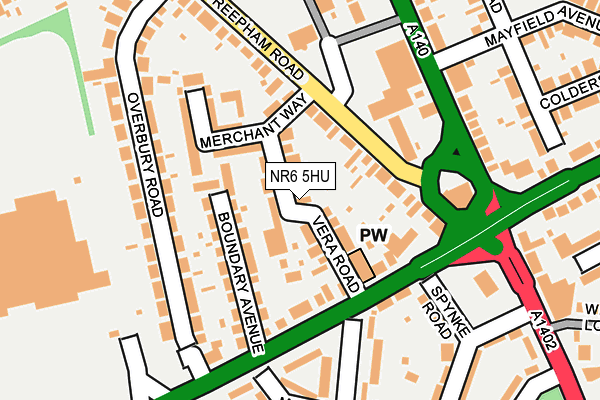 NR6 5HU map - OS OpenMap – Local (Ordnance Survey)