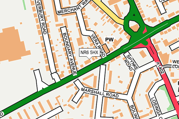 NR6 5HX map - OS OpenMap – Local (Ordnance Survey)