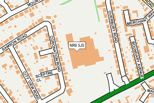 NR6 5JS map - OS OpenMap – Local (Ordnance Survey)