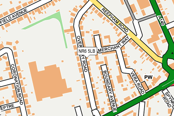NR6 5LB map - OS OpenMap – Local (Ordnance Survey)