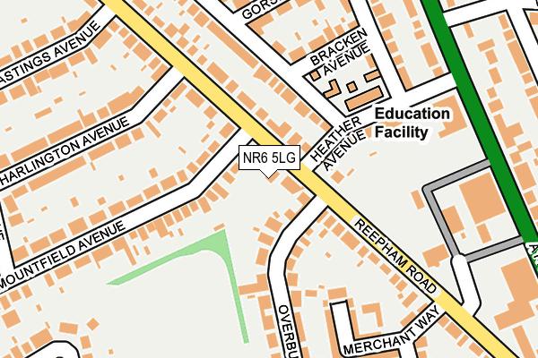 NR6 5LG map - OS OpenMap – Local (Ordnance Survey)