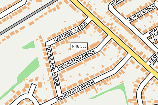 NR6 5LJ map - OS OpenMap – Local (Ordnance Survey)