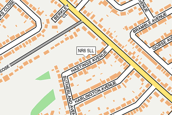 NR6 5LL map - OS OpenMap – Local (Ordnance Survey)