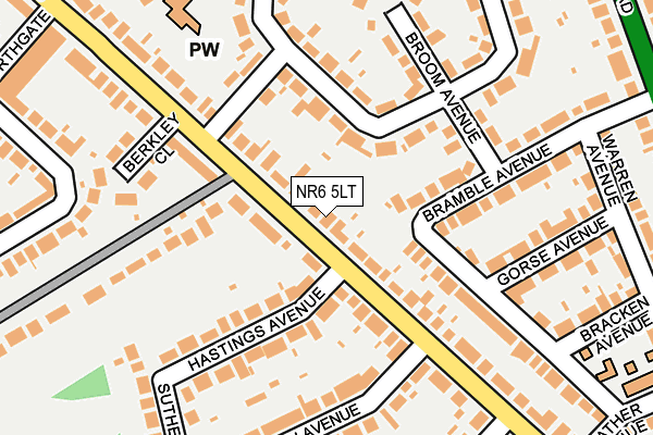 NR6 5LT map - OS OpenMap – Local (Ordnance Survey)