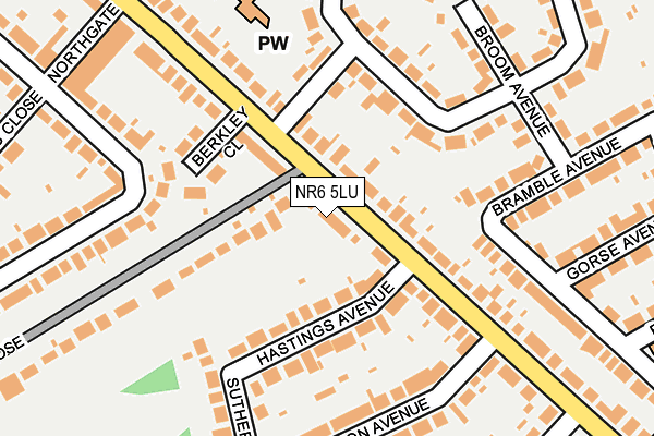 NR6 5LU map - OS OpenMap – Local (Ordnance Survey)