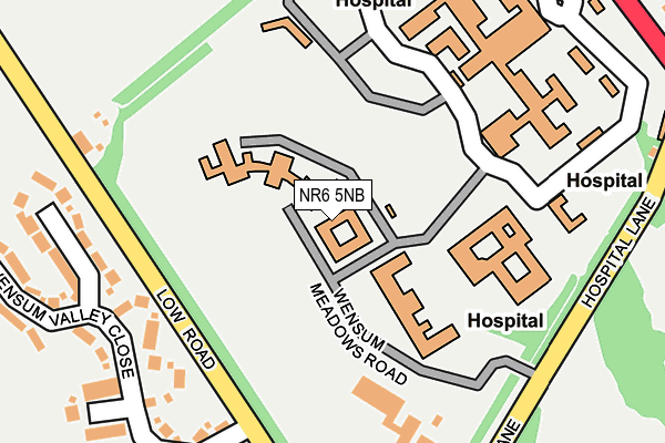NR6 5NB map - OS OpenMap – Local (Ordnance Survey)