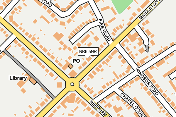 NR6 5NR map - OS OpenMap – Local (Ordnance Survey)
