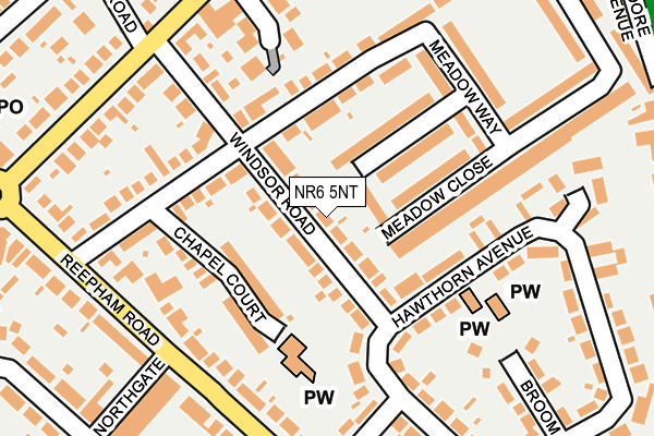 NR6 5NT map - OS OpenMap – Local (Ordnance Survey)