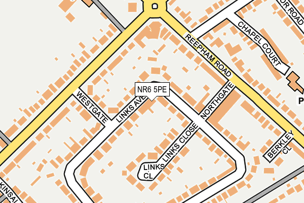 NR6 5PE map - OS OpenMap – Local (Ordnance Survey)