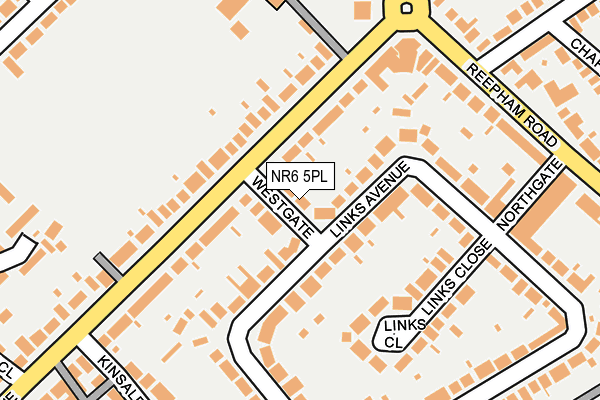 NR6 5PL map - OS OpenMap – Local (Ordnance Survey)