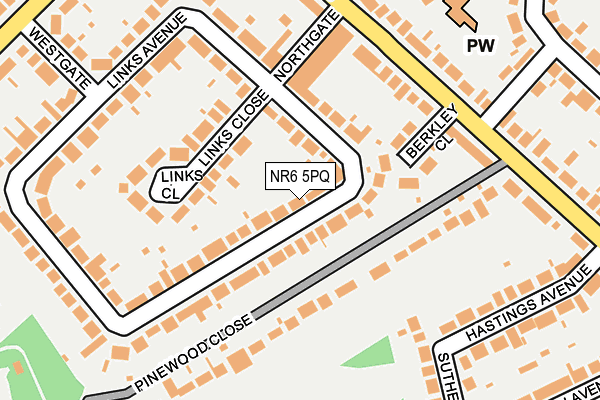 NR6 5PQ map - OS OpenMap – Local (Ordnance Survey)