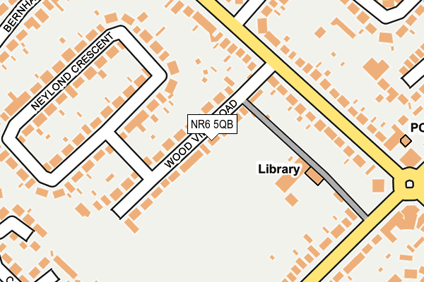 NR6 5QB map - OS OpenMap – Local (Ordnance Survey)