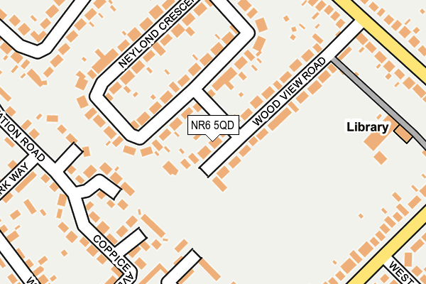 NR6 5QD map - OS OpenMap – Local (Ordnance Survey)