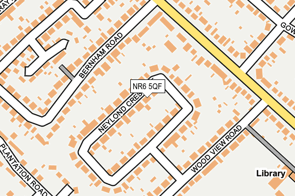 NR6 5QF map - OS OpenMap – Local (Ordnance Survey)