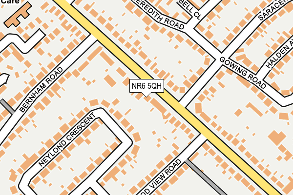 NR6 5QH map - OS OpenMap – Local (Ordnance Survey)
