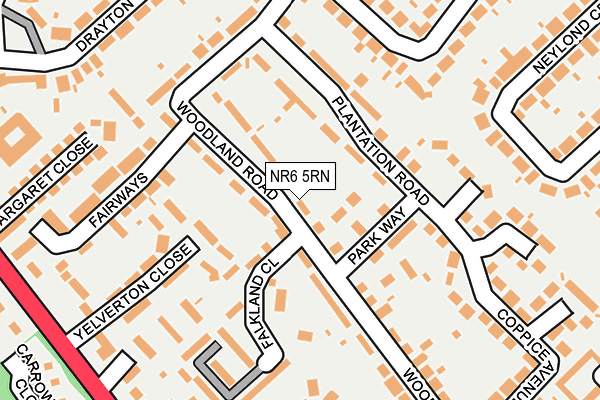 NR6 5RN map - OS OpenMap – Local (Ordnance Survey)