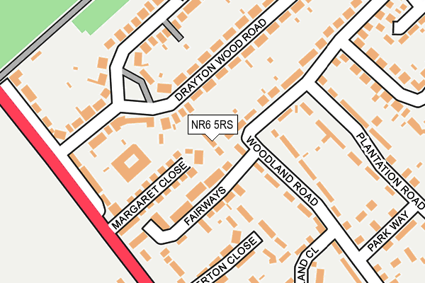 NR6 5RS map - OS OpenMap – Local (Ordnance Survey)