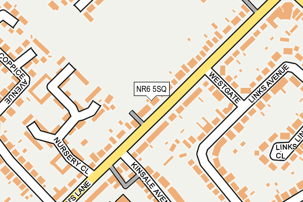NR6 5SQ map - OS OpenMap – Local (Ordnance Survey)