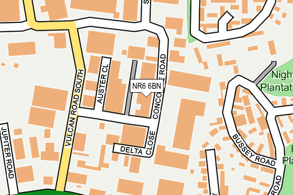 NR6 6BN map - OS OpenMap – Local (Ordnance Survey)