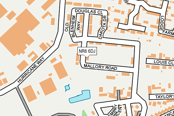 NR6 6DJ map - OS OpenMap – Local (Ordnance Survey)