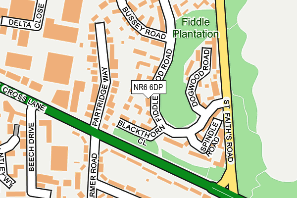 NR6 6DP map - OS OpenMap – Local (Ordnance Survey)